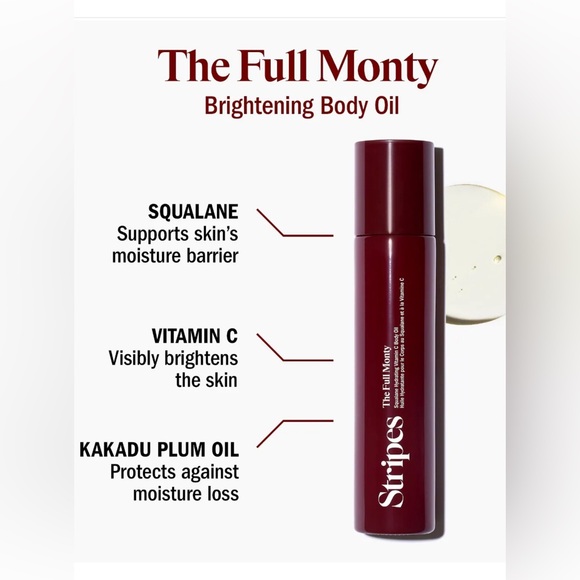 Stripes The Full Monty Brightening Body Oil with Squalane Vitamin C - Picture 4 of 4